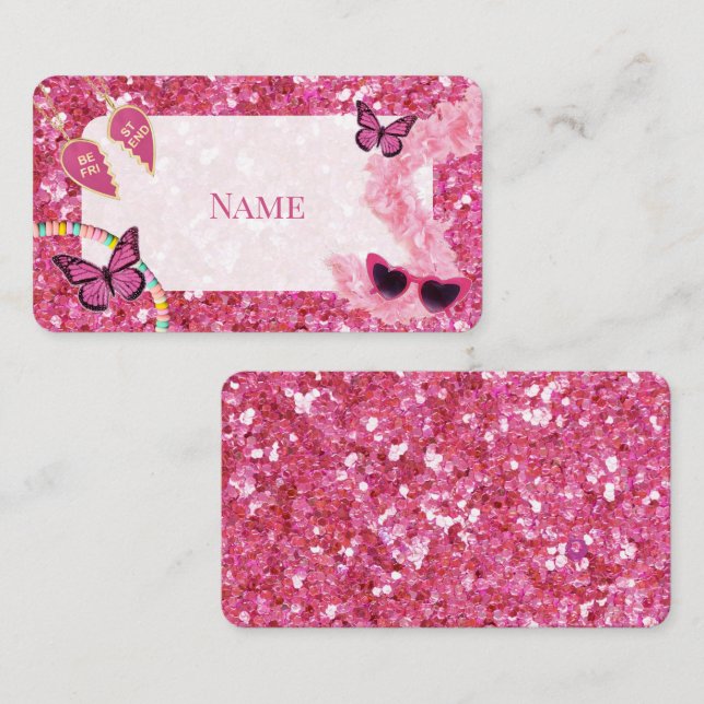 Cartão de lugar para chá de fraldas (Frente/Verso)