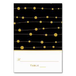 Cartão de lugar para escolta de casamento, miçanga