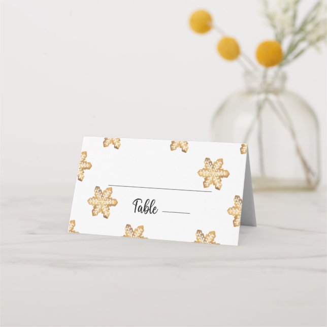 Cartão de lugar para pão de Natal (Frente)