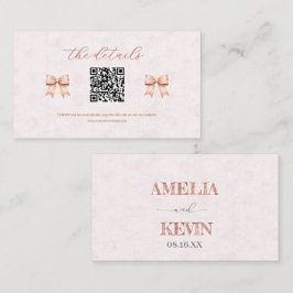 Cartão De Lugar Pink Sakura Ribbon – Japanese-Inspired