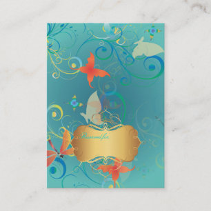 Cartão De Lugar PixDezines Butterflies+Dragonflies, place cards