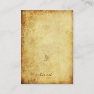 Cartão De Lugar PixDezines Vintage/Pineapple/Place/Escort Cards