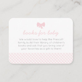 Cartão De Lugar Placa de chá de gingham rosa