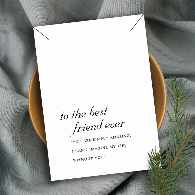 CARTÃO DE LUGAR PLACA DE EXIBIÇÃO DO NECKLACE GIFT GIFT DO AMIGO B (Criador carregado)