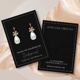 Cartão De Lugar Placa de Exibição Simples de Ponta Gift Earring