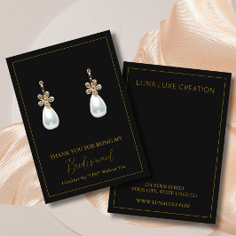 Cartão De Lugar Placa de Exibição Simples de Ponta Gift Earring