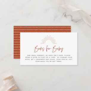 Cartão De Lugar Placa de Gabinete de Solicitação de Livro Sunshine