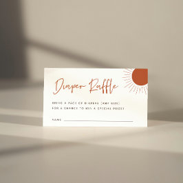 Cartão De Lugar Placa de gabinete Raffle de Fralda sunshine Boho