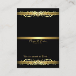 Cartão De Lugar Placa de Mesa de Pergaminho Dourado Grande Duquesa
