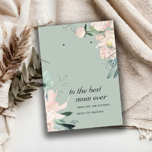 CARTÃO DE LUGAR PLACA DE OUVIMENTO DE PRESENTE FLORAL MOM FLORAL D