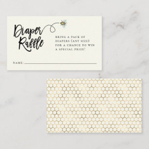 Cartão De Lugar Placa de receptáculo de Raffle com Fralda de Tema