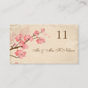 Cartão De Lugar Placa de reposição/placa de Mesa de Cherry Blossom