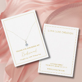 Cartão De Lugar Placa de vídeo de colar de ponte simples