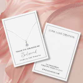 Cartão De Lugar Placa de vídeo de colar de ponte simples