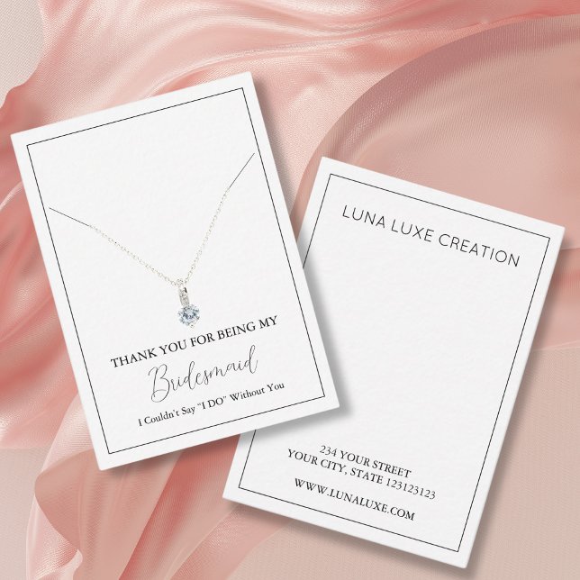 Cartão De Lugar Placa de vídeo de colar de ponte simples (Criador carregado)