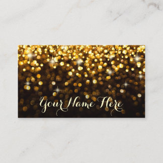 Cartão De Lugar Placa Glitz Glam Place Dourada Black Hollywood