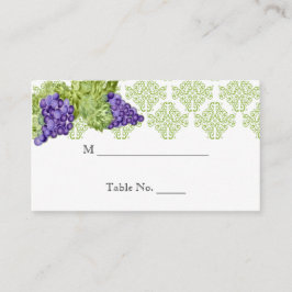 Cartão De Lugar Placas De Casamento De Jardinagem De Vinho
