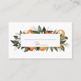 Cartão De Lugar Placecard Laranja Laranja Laranja
