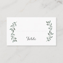 Cartão de Lugar Planado Elegante Eucalyptus Weddin