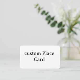Cartão De Lugar Projete seu próprio personalizado 3,5" x 2,0" redo