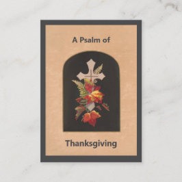 Cartão De Lugar Psalm 100 Thanksgiving Prayer Card