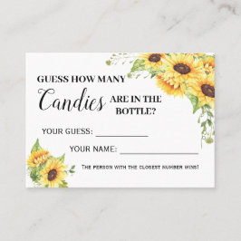 Cartão De Lugar Quantos doces jogam cartas de chá espanhol em ingl