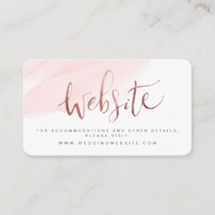 Cartão De Lugar Rosa Dourado Blush Script Wedding Site Inserir car