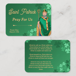 Cartão De Lugar Saint Patrick Prayer Card – Breastplate Prayer