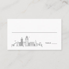 Cartão De Lugar San Diego Wedding | Coloque as placas frontais e t