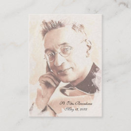 Cartão De Lugar Santo Titus Brandsma - Padre Católico de Oração