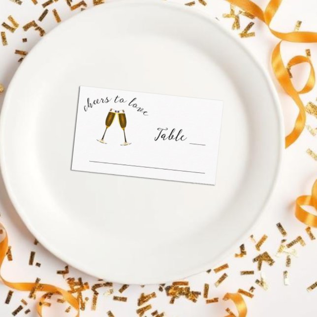 Cartão De Lugar Saúde Para Amar Recepção de casamento De Óculos De (Criador carregado)