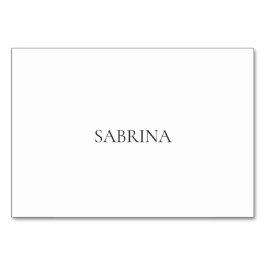 Cartão de lugar simples e moderno