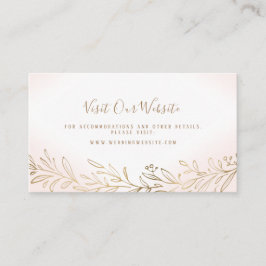 Cartão De Lugar Site de casamento botânico do ouro embutido Inseri