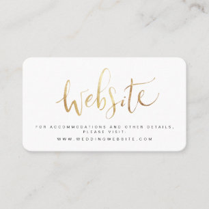 Cartão De Lugar Sítio Web de Casamento de Script Simples Moderno I