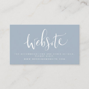 Cartão De Lugar Sítio Web de Casamento de Script Simples Moderno I