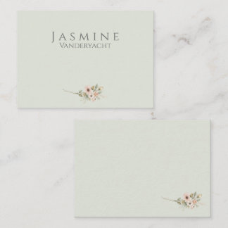 Cartão De Lugar Soft Sage Botanical Wedding Place Cards