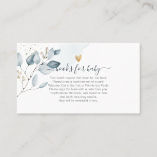 Cartão De Lugar Solicitação de Livro PixDezines, Goma Azul Eucal