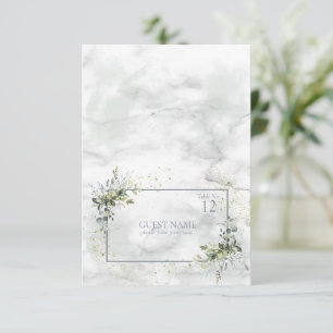 Cartão de Lugar Suculento Eucalyptus Azul-Claro Du