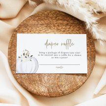 Tíquete de Fralda de abóbora branco de queda de TE