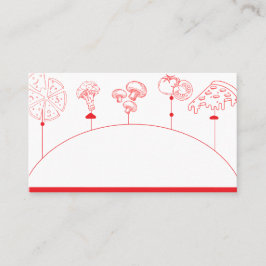 Cartão De Lugar Vazio de entrega especial de pizza