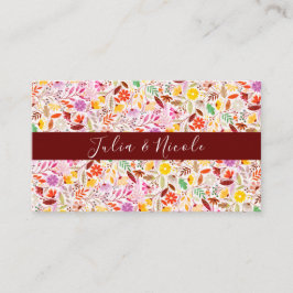 Cartão De Lugar Vibrante Aquarelas Vias Flores De Tulpa De Verão C