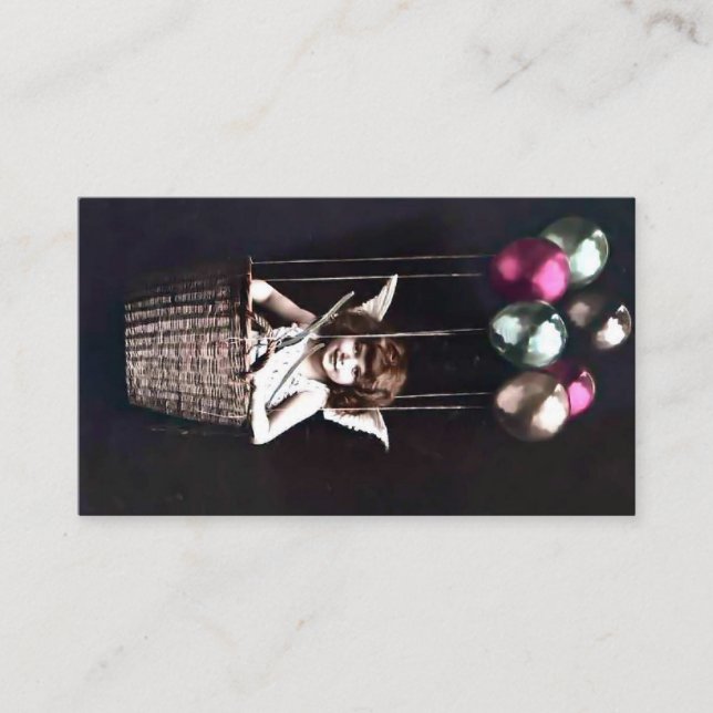 Cartão De Lugar Vintage Cupid (Frente)