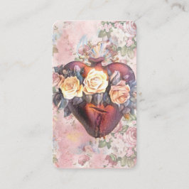 Cartão De Lugar Vintage Virgem Religiosa Mary Oração Católica Sant