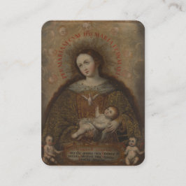 Cartão De Lugar Virgem Maria Espírito Santo Oração Católica Jesus