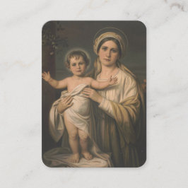 Cartão De Lugar Virgem Maria Jesus Cristo Mãe Mãe Criatura Prece