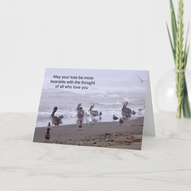 Cartão de luto - Que sua perda seja mais suportáve (Frente)