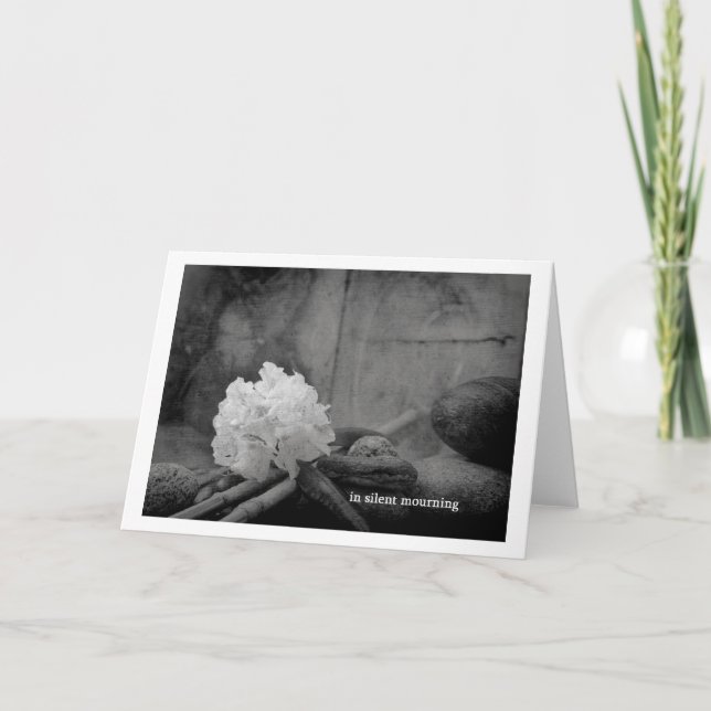 Cartão de luto silencioso (Frente)