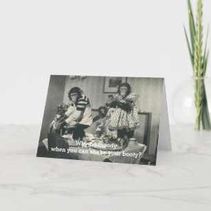 Cartão de macaco humorístico