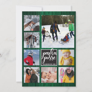 Cartão de Madeira de Parka Posse Barn de Natal Rus