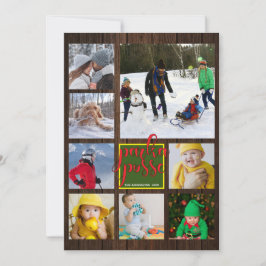 Cartão de Madeira de Parka Posse Barn de Natal Rus